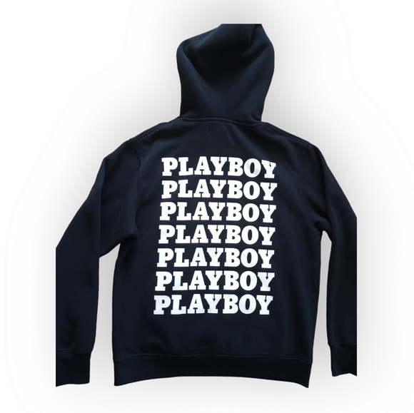 Playboy Black Pullover Hoodie Black small/medium - Picture 1 of 8